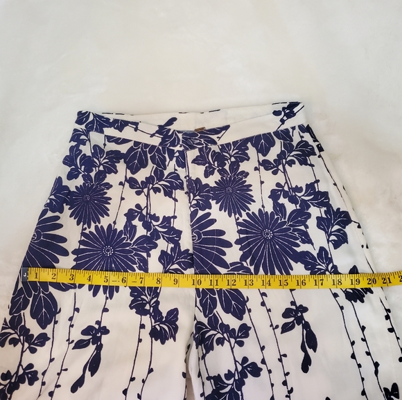 Free People Sundae Blue Floral Print Wide Leg Pants - Picture 13 of 16